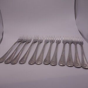 Set of Twelve(12) Stainless Steel Japan Cocktail Forks